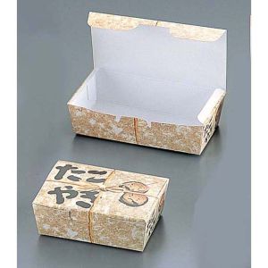 水野産業 水野産業 たこ焼きBOX 縄 小 100枚入 184378