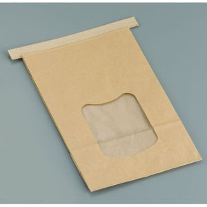 水野産業 水野産業 クラフト窓付き ティンタイ袋 ワイヤー付 L 400枚入 194288