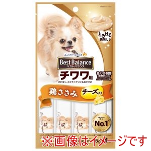 ユニチャーム unicham ユニチャーム ベストバランスおやつ チワワ用 鶏ささみ 15g×4本
