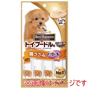 ユニチャーム unicham ユニチャーム ベストバランスおやつ トイ・プードル用 鶏ささみ入り 15g×4本
