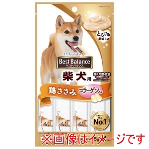 ユニチャーム unicham ユニチャーム ベストバランスおやつ 柴犬用 鶏ささみ入り 15g×4本