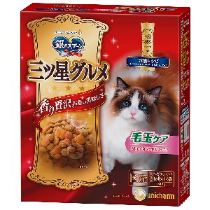 ユニチャーム Unicharm ユニチャーム 銀のスプーン 三ツ星グルメ 毛玉ケア お魚レシピ 240g