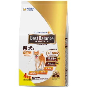 ユニチャーム Unicharm ユニチャーム ベストバランス カリカリ仕立て 柴犬用 10歳以上用 4kg