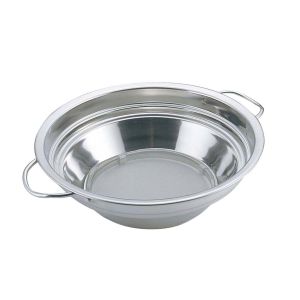 三宝産業 YUKIWA UK 18-8 両手ハンドル パンチング 段付 油こし 22cm 9920203 ユキワ 三宝産業 YUKIWA
