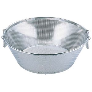 三宝産業 YUKIWA UK 18-8 パンチング 揚げザル 平底 45cm ユキワ 三宝産業 YUKIWA