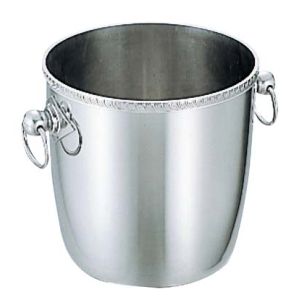 三宝産業 YUKIWA UK 18-8 菊渕 シャンパンクーラー B 玉付 ユキワ 三宝産業 YUKIWA