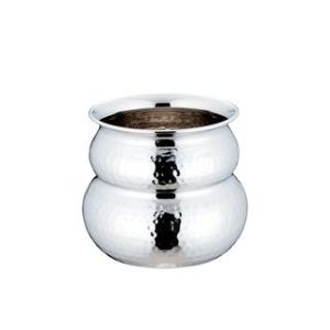 三宝産業 YUKIWA UK ステンレス ガラ入れ スパイラル 槌目入り M ユキワ 三宝産業 YUKIWA