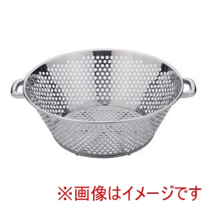 三宝産業 YUKIWA UK 18-8 パンチング 揚げざる 平底 パイプハンドル 45cm ユキワ 三宝産業 YUKIWA