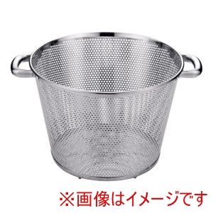三宝産業 YUKIWA UK 18-8 パンチング 深型 揚げざる パイプハンドル 51cm ユキワ 三宝産業 YUKIWA