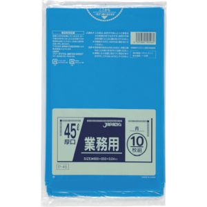 ジャパックス ジャパックス 業務用ポリ袋 45l 青 10枚 0.040 P-46