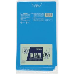 ジャパックス ジャパックス 業務用 青 ポリ袋 90L 10枚 0.045 P-91