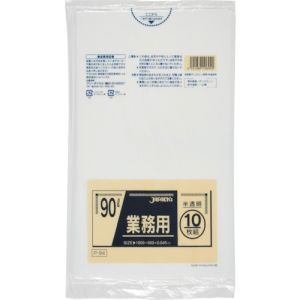 ジャパックス ジャパックス 業務用ポリ袋 90L 半透明 10枚 0.045 P-94