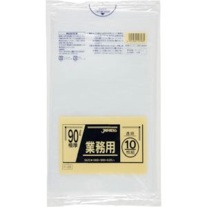 ジャパックス ジャパックス 業務用ポリ袋 90L 透明 10枚 0.050 P-98