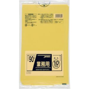 ジャパックス ジャパックス CY90 業務用 ポリ袋 90L 黄色 10枚 0.045