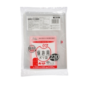ジャパックス ジャパックス PRK120 キッチンプロジェクト保存袋 中 超徳用220P