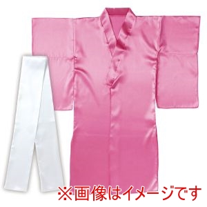 アーテック ArTec アーテック ソフトサテン 着物 おくみ付き 桃 帯白 19186