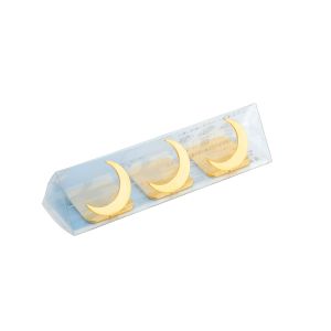 高桑金属 高桑金属 宵の天 よいのそら 箸置 黄金 三日月 三つ揃い 407507