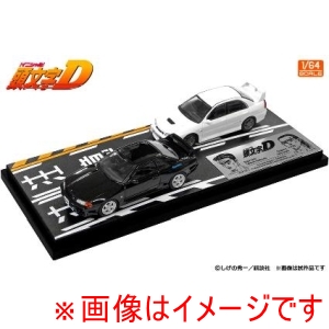 インターアライド インターアライド MD64218 モデラーズ 1/64 頭文字D セットVol.18 中里毅スカイラインGT-R BNR32 & 岩城清次ランサーエボリューションIV
