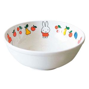 関東プラスチック工業 関東プラスチック工業 メラミン 子供用 食器 ミッフィーフルーツシリーズ ラーメン鉢 CM-50FR
