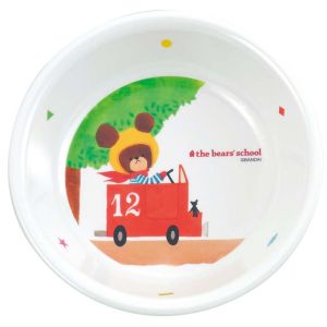 関東プラスチック工業 関東プラスチック工業 メラミン 子供用 食器 くまのがっこう 深皿 M-1305J