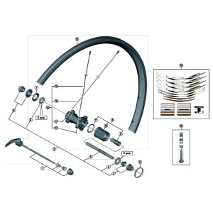 シマノ SHIMANO シマノ SHIMANO Y31F98020 FH-5800 クイック組 168mm