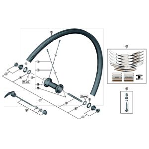 シマノ SHIMANO シマノ SHIMANO Y29B98010 HB-5800 クイック組 133mm