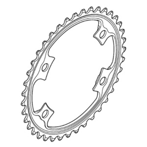 シマノ SHIMANO シマノ SHIMANO Y1N234000 FC-9000 11S チェーンリング 34T-MA 50-34T 用