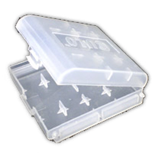 あきばお～ 電池ケース 単3 4本 単4 4本用 2個入 電池 充電池の保管 持ち運び