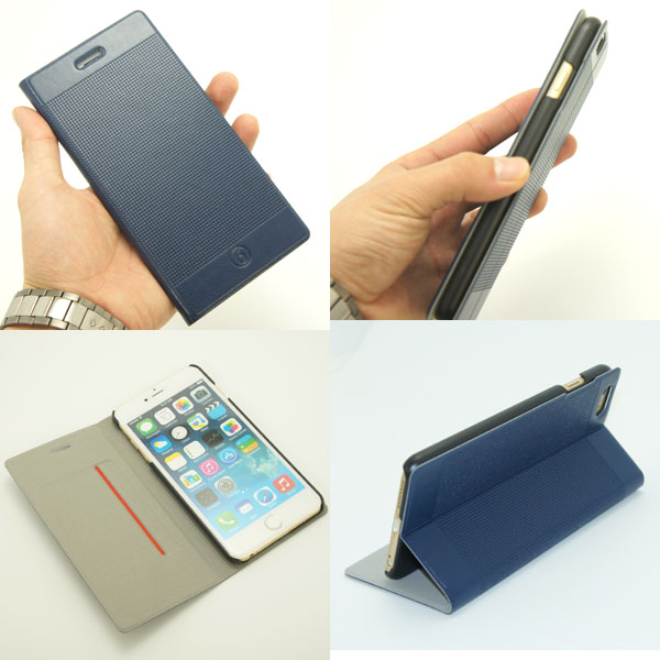  あきばお～ 手帳ケース カードポケット付き ホワイト iPhone6/6s 用 ケース アイフォン ケース カバー