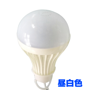 輸入特価アウトレット USB接続 LED電球 7W スイッチ付き 昼白色