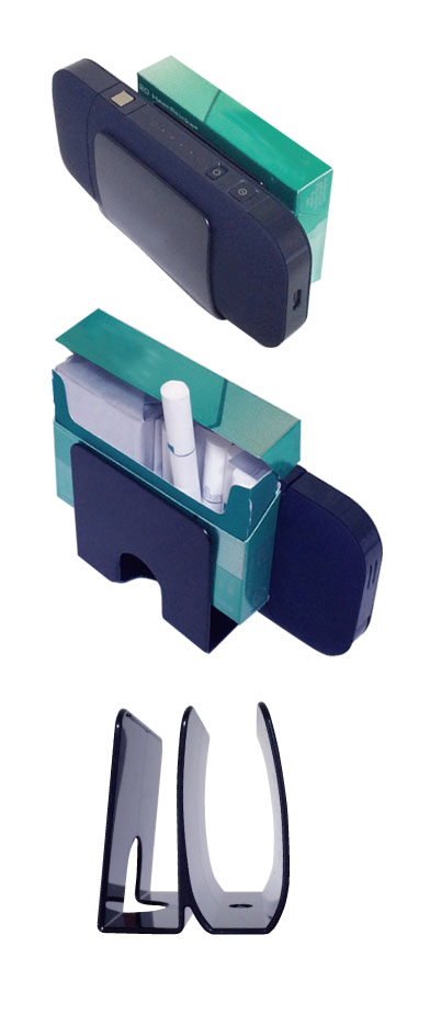  あきばお～ クリップ型 IQOSケース ブルー