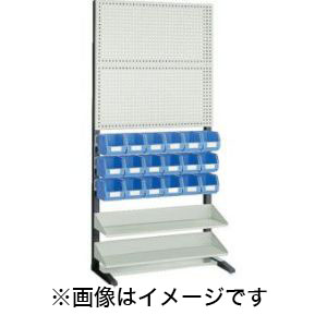 トラスコ TRUSCO トラスコ UPR-408N UPR型パンチングラック 棚板・コンテナ付 両面 TRUSCO メーカー直送 代引不可