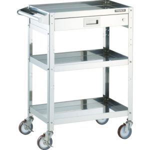 トラスコ TRUSCO トラスコ CRB-963HVSU100 クリーンラビット 100φウレタン車SUS金具 1段引出ハンドル付 TRUSCO メーカー直送 代引不可