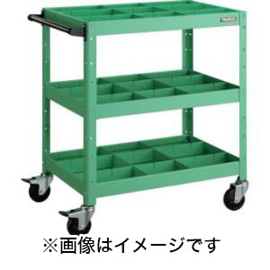 トラスコ TRUSCO トラスコ BDW-973F3S3-W バーディワゴン 750X500XH880 深3段 仕切板付 W色 TRUSCO メーカー直送 代引不可