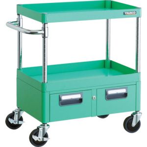 トラスコ TRUSCO トラスコ PEW-763W-YG フェニックスワゴン 600X400XH740 2列引出付 YG色 TRUSCO メーカー直送 代引不可