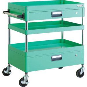トラスコ TRUSCO トラスコ PEW-973VZ-YG フェニックスワゴン 750X500XH880 引出付 YG色 TRUSCO メーカー直送 代引不可