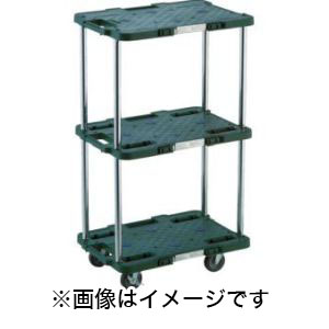 トラスコ TRUSCO トラスコ MPB-503JSK-GN ルートバン 3段式 柵1段付 370X500 4輪自在S付 緑 TRUSCO メーカー直送 代引不可