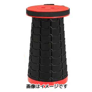 あきばお～ 伸縮式 折りたたみ椅子 レッド 携帯 釣り キャンプ アウトドア スポーツ観戦