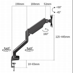 あきばお～ シングル PCモニターアーム