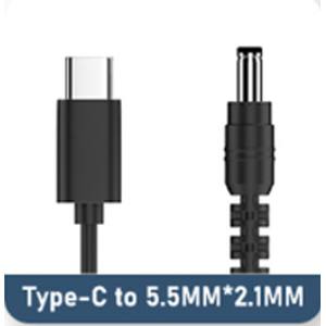 あきばお～ TypeC-20V DCケーブル 5.5×2.1mm