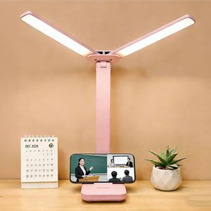 あきばお～ USB充電式 LEDデスクライト ピンク