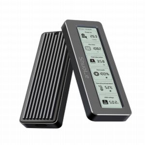 あきばお～ 液晶ディスプレイ付き SATA/NVMe両用 M.2 2280用 SSDケース 20Gbps