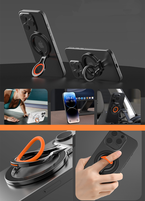  あきばお～ Magsafe リングスタンド シルバー