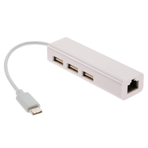 あきばお～ TypeC Ethernet LAN変換アダプター ホワイト