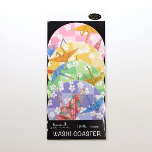 カミイソ産商 カミイソ産商 No.314 kimono 美 コースター 折鶴 遊