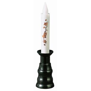 サンメニー SUNMANY サンメニー リモコン式ローソク ゆらゆらII1対黒蒔絵 桜