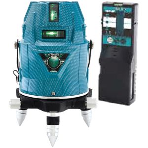 山真製鋸 YAMASHIN 山真製鋸 LDR-9s-J 電子整準式 アクアグリーンレーザー 墨出し器 フルラインモデル 本体+受光器
