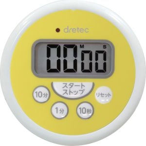 ドリテック dretec ドリテック T-533YEHA 洗えるタイマー イエロー