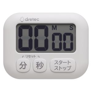 ドリテック dretec ドリテック T614WT 大画面タイマー シャボン ホワイト