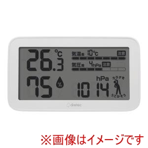 ドリテック dretec ドリテック 気圧がわかる温湿度計 天気 de ミカタ O-707